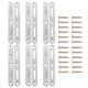 thumbnail image 1 of Houderco 6Jgo Sujetadores De Riel Para De Hierro Color Plata Con Conexión Estable Y Fácil Instalación Para Muebles, 1 of 7