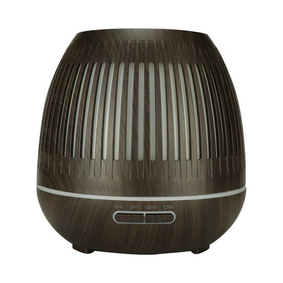 Humidifier WiFi Remote Control Aroma wooden texture humidifier Diffuser 400ml Wooden Texture Humidifier US Plug, Dark Wooden Texture
