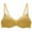 Yellow, variant on Elainilye Fashion Wireless Bras for Women Soild Wire Free Underwear Everyday Bras Small Cup Underwear,Black