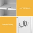 thumbnail image 5 of Uforic Farmhouse Hall Tree, 4-in-1 Coat Rack with Storage Bench, White Shoe Cabinet for Hallway, Living Room, 5 of 7