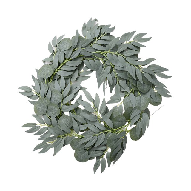 Billuyoard Plantas artificiales elegantes para interiores o exteriores para decoración y durabilidad duradera Decoración 2m 7 hojas blanco
