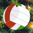 thumbnail image 6 of Ornament Volleyball Sports Double-Sided Ceramics Ornaments Sport Ball Volleyball Christmas Home Office Tree Decorations for Family Friend, 6 of 8