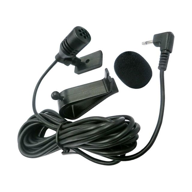 Injueey 2.5mm Car Audio Microphones Jack Plug Mic Frequency Vehicular Enabled Gear with Auto Cable Hands-free Black Voice Accessories Type3 NO3
