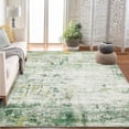 thumbnail image 3 of Washable Area Rugs 2'x6' Non-Slip Modern Abstract Soft for Living Room Entryway Bedroom, Print Pattern, Green, 3 of 6