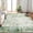 Green, variant on Washable Area Rugs 9'x12' Non-Slip Modern Abstract Soft for Living Room Entryway Bedroom, Print Pattern, Teal Blue Orange Rust Red Coloreful