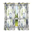 thumbnail image 6 of Yayeee Window Curtains Light Filtering 63"x42" Grommet Panel Pair Home Living Room Decor, Light Floral Pattern, 6 of 7