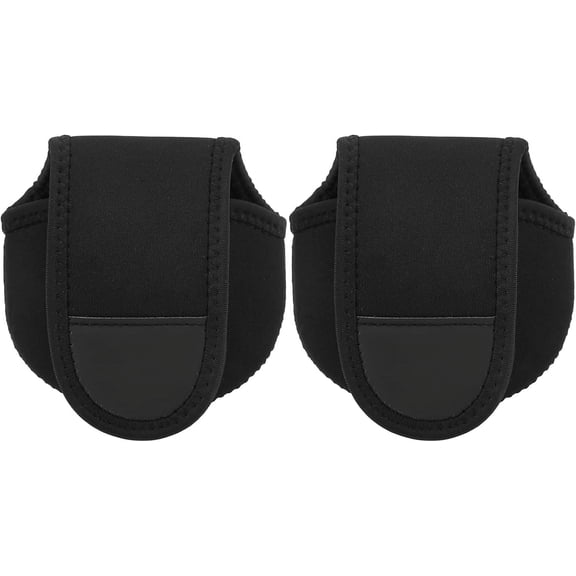 ABPETE Fishing Reel Cover,2Pcs Baitcast Reel Cover Case, Baitcast Reel Reel Pouch for Bait Casting Sea Fly Ice Fishing
