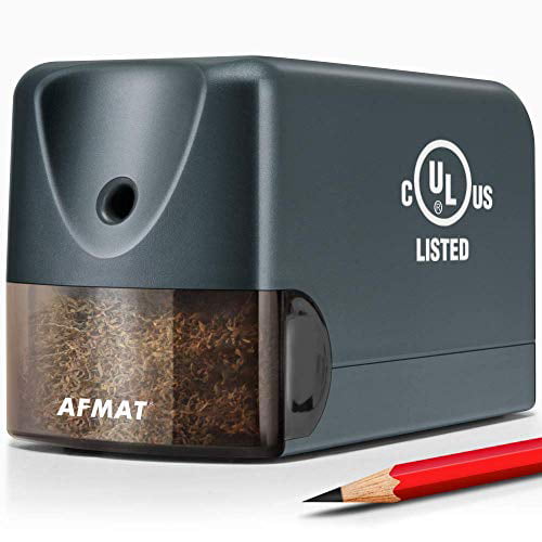 Pencil Sharpener for Large Pencils for 2 Details about   AFMAT Small Electric Pencil Sharpener 