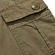 thumbnail image 3 of Pantalones largos lisos informales con bolsillos para exteriores, pantalones clásicos, pantalones de trabajo, pantalones largos de algodón para hombre, 3 of 4