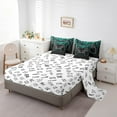 thumbnail image 3 of Erosebridal Gamepad Print Bedding Sets Queen Size, Modern Video Game Comforter Sets with Sheets, Neon Stripes Decor, Reversible 7pcs, 3 of 5
