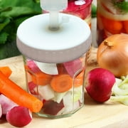 4Pc Mouth Mason Jars Lids Fermenting Lids with Airlocks Fermentation Kit for Making Sauerkraut in Wide Mouth Mason Jars