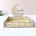 thumbnail image 2 of Chendee Exquisite Muslim Arabic Wooden Dessert Tray For Ramadan And Eid Mubarak,2, 2 of 8
