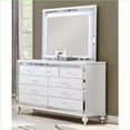 thumbnail image 3 of Bedroom Set, Glam Queen 4 PC Off-White Wood with LED Lights | Wood | Standard Beds, 3 of 11