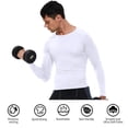 thumbnail image 6 of Alpinario Men's 5-Pack Raglan Long Sleeve Compression Shirts Quick Dry Athletic Baselayer, White, 3XL, 6 of 9