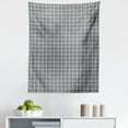 thumbnail image 1 of Black and Grey Tapestry, Traditional Tartan Pattern Classical Timeless Scottish Quilt Design, Fabric Wall Hanging Decor for Bedroom Living Room Dorm, 5 Sizes, Black and Pale Grey, by Ambesonne, 1 of 1