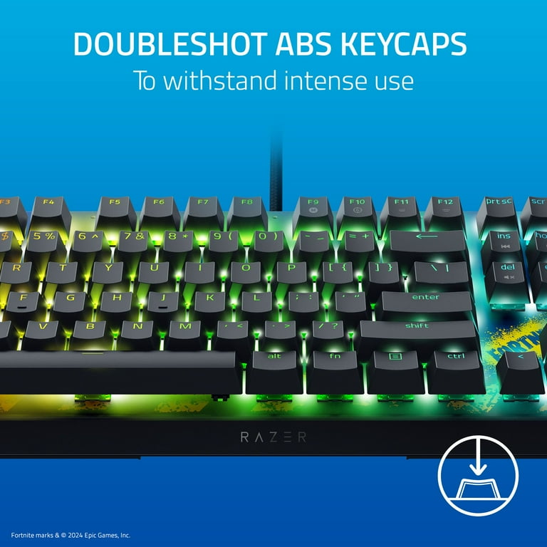 Razer BlackWidow V4 X Chroma RGB USB Gaming Keyboard, Fortnite