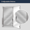 thumbnail image 6 of Head West Brushed Nickel Stainless Steel Recessed Medicine Cabinet Framed Accent Mirror - 16" x 26", 6 of 8