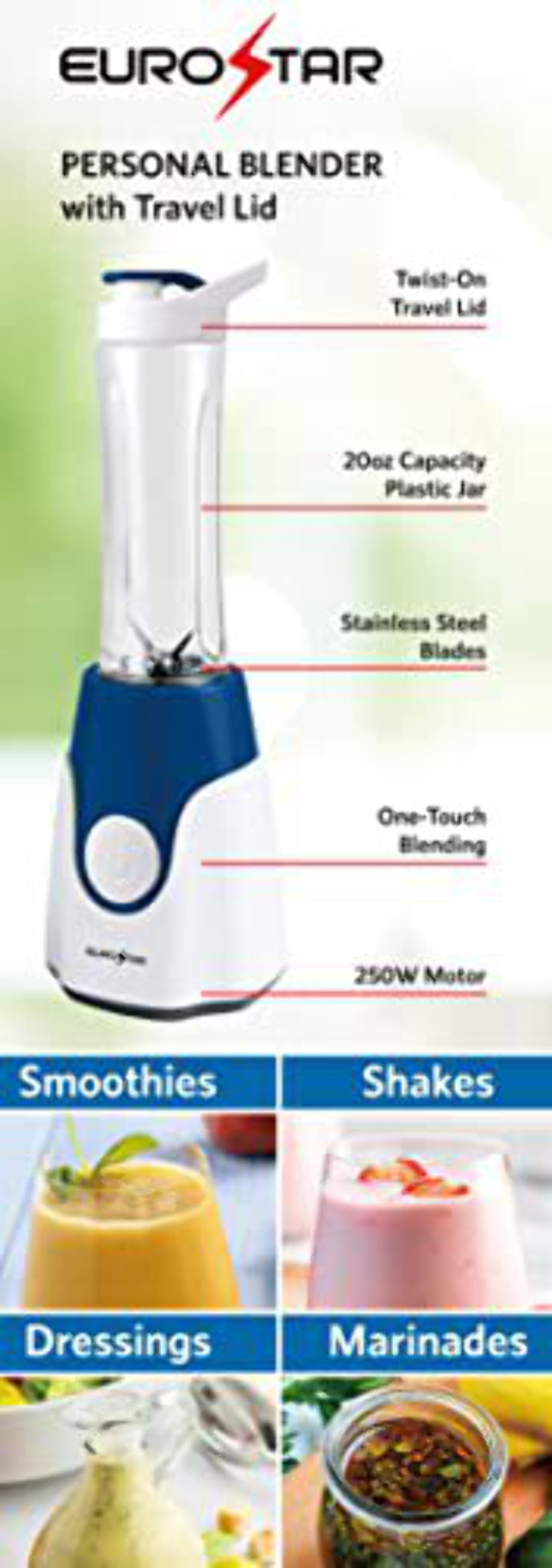 EUROSTAR Personal Blender, 20 oz