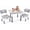 PP table and chair set, variant on Height Adjustable Toddler Desk, Non-Slip Toddler Table with Graffiti Desktop