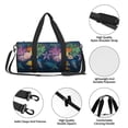 thumbnail image 4 of KLL Undersea Animals Duffle Bag For Men Women Sport Gym Fitness Tote Travel Training Workout Basketball Football Weekender, 4 of 6