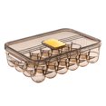 thumbnail image 2 of Caja de almacenamiento de huevos 24 huevos cajón dispensador bandeja ahorro de espacio fresco mantenimiento refrigerador huevo caja de almacenamiento contenedor Magideal Caja de almacenamiento de huevos, 2 of 7