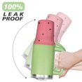 thumbnail image 6 of 40oz Cute Watermelon Pattern Stainless Steel Flip Straw Tumbler Spill Proof Travel Cup Double Wall Vacuum Insulated Coffee Mug with Top Handle, 6 of 6