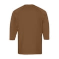 thumbnail image 5 of Resicozy Mens 3/4 Sleeve Tshirts Casual Henley Raglan Tops Classic Big and Tall Shirt Button Down Clothes Spring Summer Earthy Yellow 2XL, 5 of 6