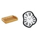 thumbnail image 1 of Cestas de almacenamiento,Cestas de almacenamiento de cocina tejidas con asas hechas a mano,Cestas de pan redondas Bandejas para servir Rectángulo,Reloj de pared,Reloj de pared interior con, 1 of 8