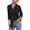 Black, variant on Womens Soft Satin Silk Leopard Button Down Shirts Silky Long Sleeve Work Shirt Dress Blouses Tops Light XL