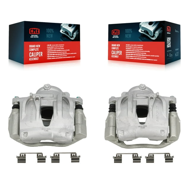 CMX Front Disc Brake Caliper Assembly Left Right Side (Driver Passenger) Kit for Car Mercedes-Benz E320 E350 KBC-100598