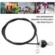 thumbnail image 3 of unbranded 1Ud Cable De Acero Para Gimnasio Negro Accesorio Práctico Y Duradero Para Ejercicio En Casa, 3 of 6