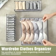 thumbnail image 2 of Underwear Drawer Organizers Divider, Bra Drawer Organizers, Lingerie Storage Bins, Closet Organizers Boxes, Foldable Drawer Organizer Closet Storage Box For Underwear Bra Socks (6 Grids), 2 of 4