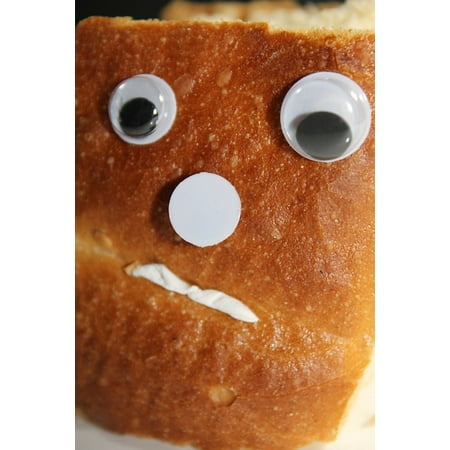 LAMINATED POSTER Fig Snub Nose Bread Grumpy Nose Face Sour Eyes Poster Print 24 x