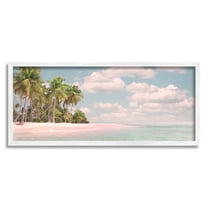 Stupell Industries Clear Water Tropical Beach Coast Sun Bleached Photography, 24 x 10, Design by Mike Calascibetta