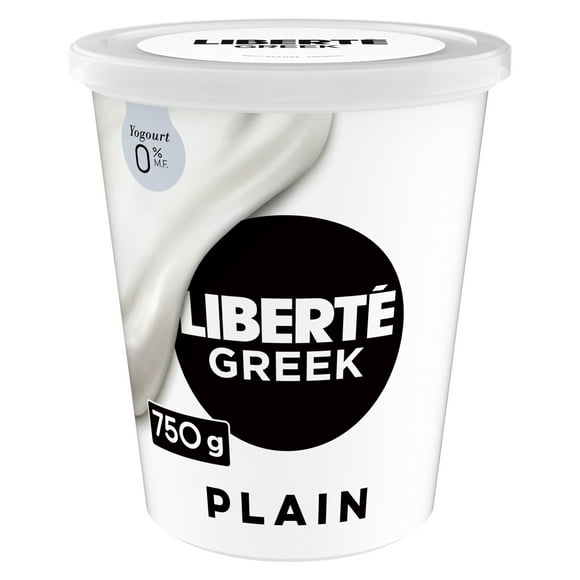 Liberté Grec Yogourt 0 %, Nature, Teneur élevée en protéines, 750 g 750 g