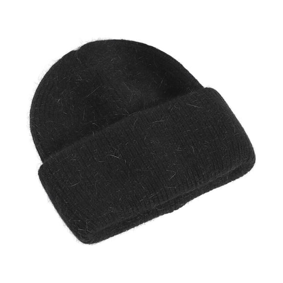 Gorros de punto Sonducket Unisex gorro cálido grueso negro