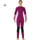 thumbnail image 3 of Traje de húmedo Traje de cuerpo completo para hombres y mujeres Agua de una pieza Actividades deportivas en agua fría para snorkeling Surfing Spearfishing mujer / vino rojo m Scienceny OD017131-33, 3 of 7