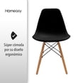 thumbnail image 4 of SET DE 2 SILLAS MINIMALISTAS COLOR NEGRO, 4 of 7