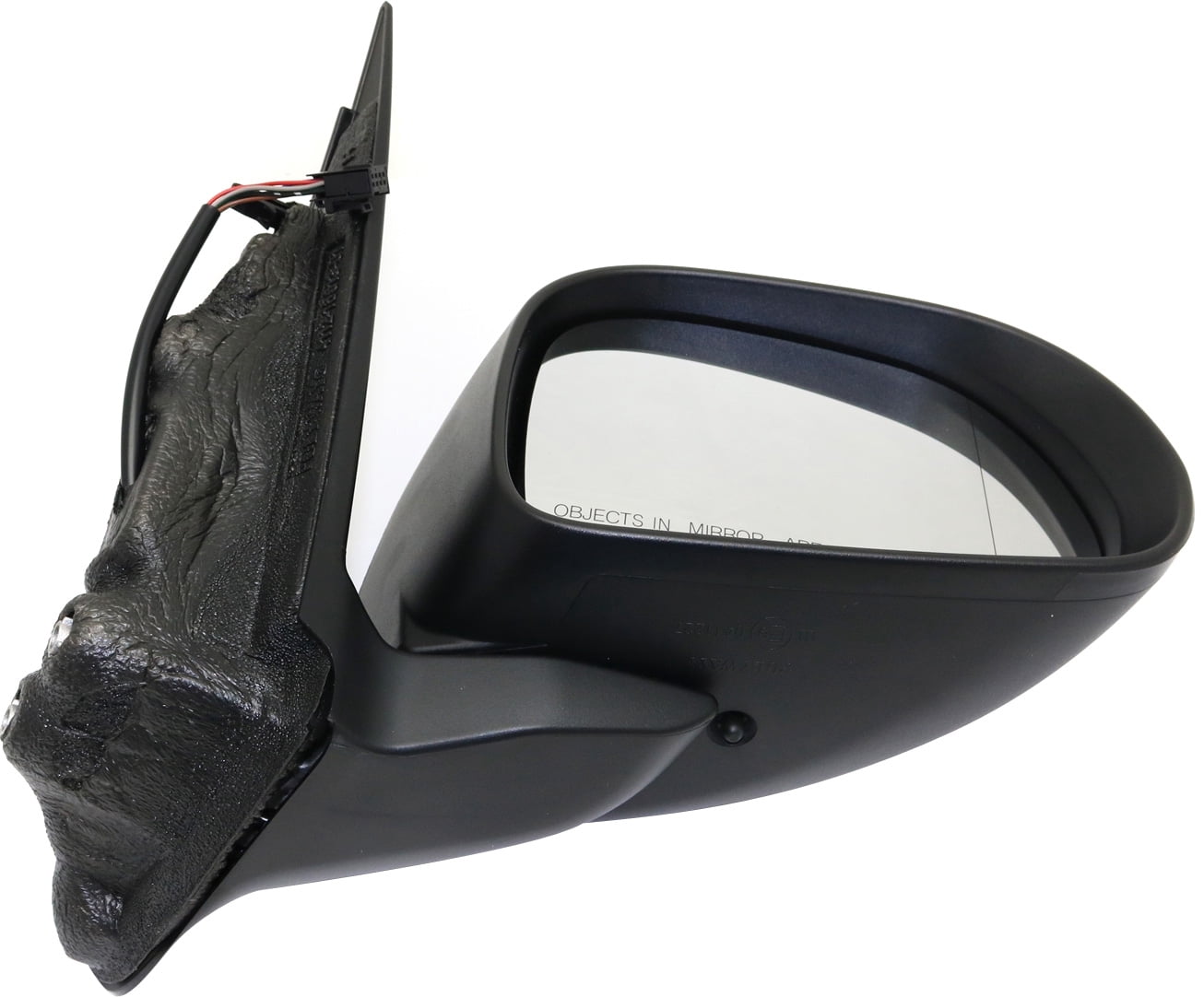 Mirror Compatible With 2014-2017 Fiat 500L Right Passenger Side Heated Chrome Kool-Vue
