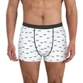 thumbnail image 1 of Balery Cute Shark Calzoncillos bóxer para hombre, ropa interior de algodón suave y transpirable con cinturilla de nailon-Medium, 1 of 5