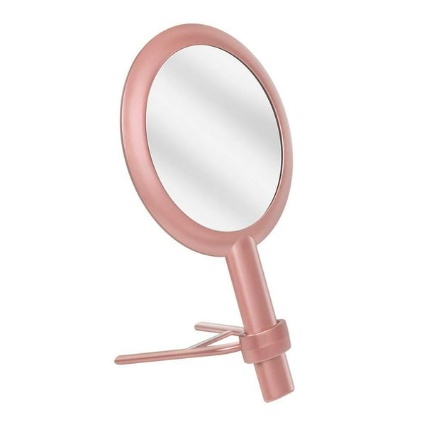 DEATTI Hand Mirror with Stand, 1X /7X Magnifying, Double Sided Mirror