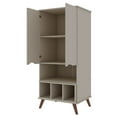 thumbnail image 3 of Manhattan Comfort Hampton 6-Shelf Wood Display Cabinet in Off White, 3 of 5