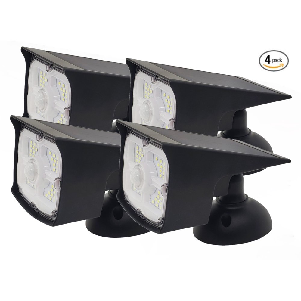 Guardian Tech Security Torch LED Spotlight [4Pack] Solar Motion