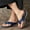 Navy, variant on Leesechin Stretch Orthotic Slide Sandals Cross Wide Width Women Shoes Woven Beach Wedge Slippers Shoes