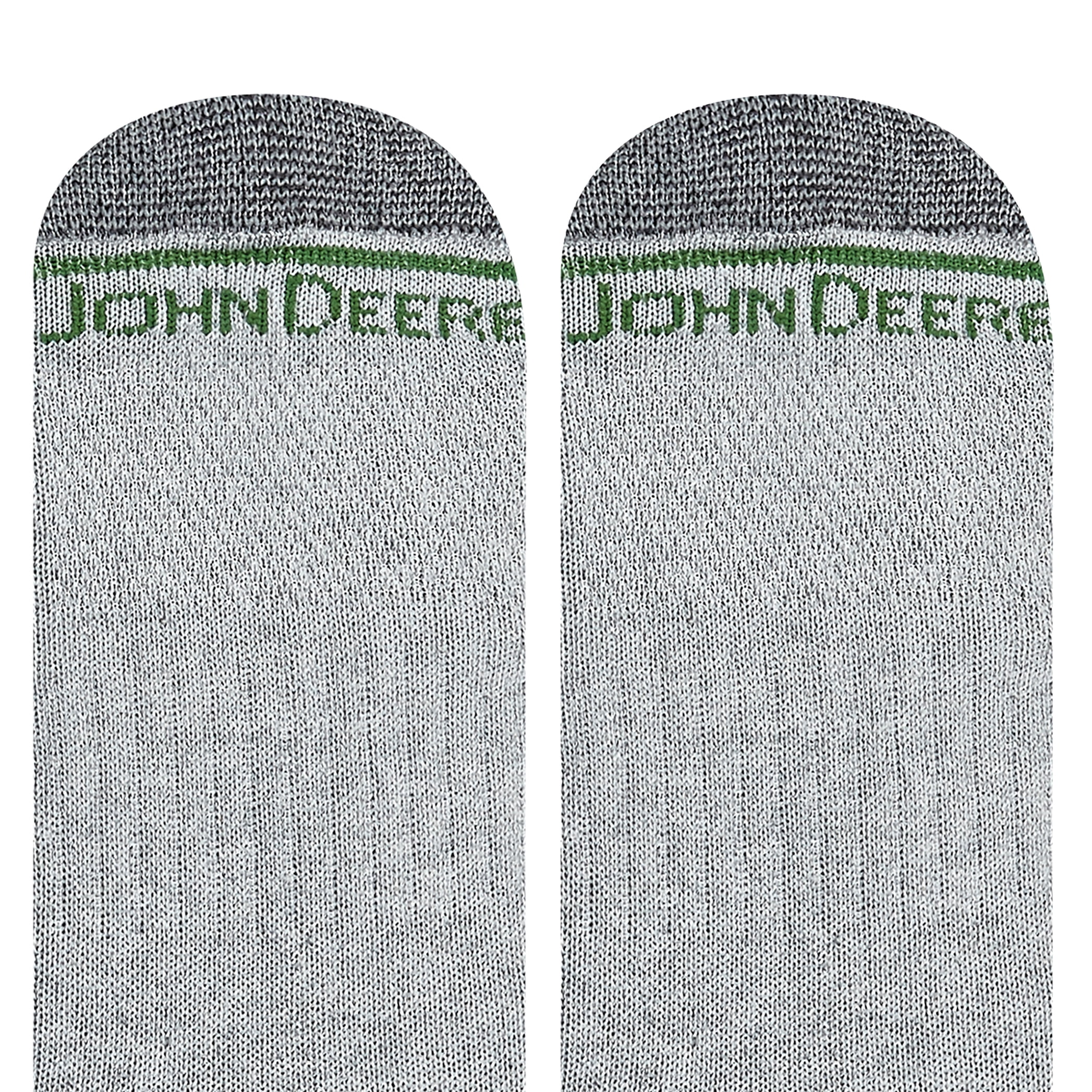 John Deere Men's Socks, Workwear Max Cushion High Ankle Socks, 6-Pack
