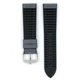 thumbnail image 3 of Hirsch Arne Leather Watch Strap - Grey - L - 20mm - Silver Buckle - Natural Rubber, 3 of 9