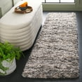 thumbnail image 2 of SAFAVIEH Iceland Hannah Abstract Shag Runner Rug, Grey/Dark Grey, 2' x 8', 2 of 7