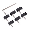 thumbnail image 1 of Tuerca de Bloqueo de Cuerda de Guitarra Eléctrica de Aleación Sunnimix 6 Piezas con Accesorios de Llave Negra, 1 of 8