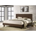 thumbnail image 2 of Glenwood 48-inch Eastern King Platform Panel Bed Warm Brown, 2 of 10