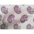 thumbnail image 5 of oneOone Tissu Popeline de Coton Prune Tissu Imprimé au Mètre 56 Pouces de Large, 5 of 5